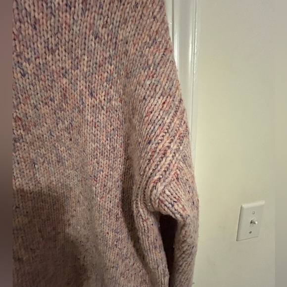 J Crew Sweater- womens size large- Marled Wool- pink - Picture 7 of 9
